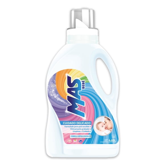 Detergente líquido MAS bebé piel sensible 4.65 l