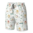 thumbnail image 5 of Naloa Cartoon House Men's Beach Shorts, Surfing shorts, Swim trunks, Quick Dry Swim Trunks for Surfing Beach Fun - 3X-Large, 5 of 9