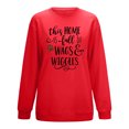 thumbnail image 3 of Blouse à Manches Longues Imprimée Mode Décontractée Col Rond Chandail Tops Blouses, 3 of 3