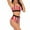 Red, variant on Huowey Women Bikini Plus Size Swimsuit Striped Sexy Backless Beach Vacation New Plus Size Swimwear Pool Bathing Suit Honeymoon Cruise Trendy Wear