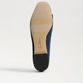 thumbnail image 6 of Sam Edelman Maren Como Blue/Black Slip On Squared Toe Bow Detailed Ballet Flats (Como Blue/Black, 5), 6 of 7