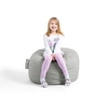 thumbnail image 3 of Big Joe Fuf Small Foam Filled Bean Bag Chair, Gray Plush, Soft Polyester, 2 feet, 3 of 8