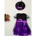 thumbnail image 3 of Kids Caca Halloween Girls Color Splicing Princess Dress & Hat-Spring Fall Clothing, Party Casual Wear, Party, Gift, Sizes 12M-8Y, 3 of 7