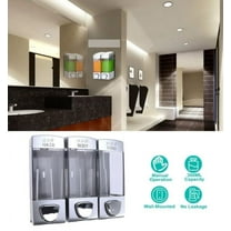 PartyKindom Shampoo Dispenser Pump for Bathroom with Transparent Wall Installation