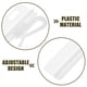 thumbnail image 5 of 50 ganchos de plástico ajustables para barra de cortina, ideales para colgar cortinas., 5 of 8