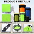 thumbnail image 3 of Uxcell Compression Sack, Ultralight Sleeping Bag Stuff Water-Resistant Durable Storage Sacks for Space Saving Gear 52L & Fluorescent Green -Fit for (Camping/Hiking/Backpacking Trip/), 3 of 7
