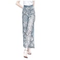 thumbnail image 1 of HSMQHJWE Women Lace Denim Pants High Waisted Hollow Out Asymmetric Floral Patchwork Ripped Straight Leg Jeans Trouser, 1 of 7