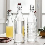 Bormioli Rocco Moresca Glass Bottle, 33.75 oz, Clear