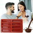 thumbnail image 6 of Silicone Chocolate Bar Molds – 8-Cavity Deep Molds for DIY Candy, Baking, or Homemade Treats, Food-Grade & Flexible, 6 of 7