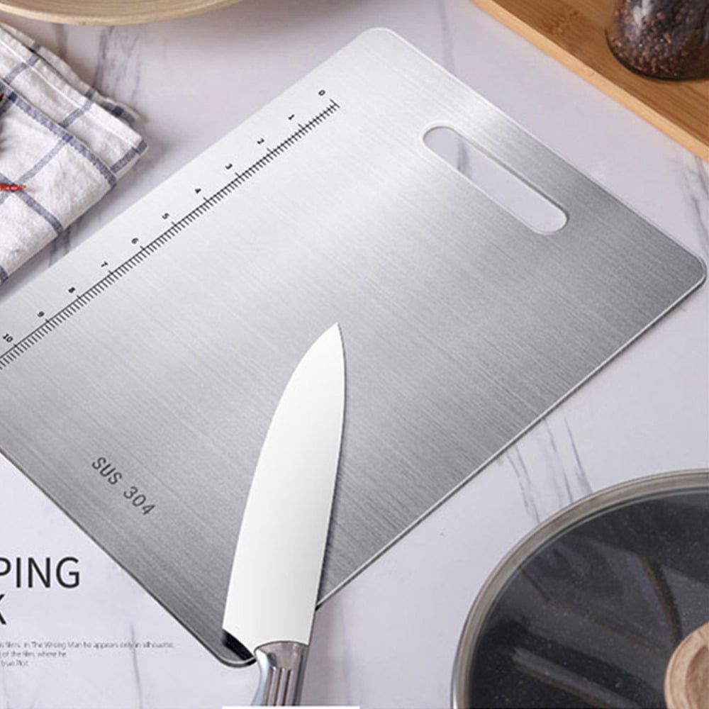 Extra Large 304 Heavy Duty Stainless Steel Chopping Board, Cutting Board  for Meat Vegetable Fruit Fish Cheese, Easy To Clean - On Sale - Bed Bath &  Beyond - 32004182