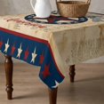thumbnail image 4 of Pastriotic USA Flag Table Cloth Waterproof Tablecloths, Texas Star Vintage Brown 4th of July Tablecloth Dining Table Cover for Kitchen Party Tabletop Outdoor, Square Tablecloth 54x54 Inch, 4 of 9