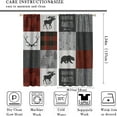 thumbnail image 2 of Retro Rustic Curtains Cottage Bear Moose Rural Style Home Insulation Curtains Bedroom Living Room Kitchen Printed Curtains Boys and Girls Room Curtains 42x54 Inches 2 Panels, 2 of 6