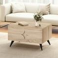 thumbnail image 2 of Gymax Modern Coffee Table w/ Storage Open Compartments & 3 Drawers 4 Raised Legs, 2 of 10