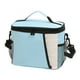 thumbnail image 2 of Lonchera para hombres y mujeres | Bolsa térmica superaislada para alimentos | Nevera portátil reutilizable | A prueba de fugas | Correa ajustable para el hombro | Azul marino | 9.84x7.87x6.88, 2 of 9