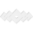 thumbnail image 2 of 32"W x 21 3/8"H x 3"ID x 10"C x 1"P Zoe Architectural Grade PVC Contemporary Ceiling Medallion, 2 of 11