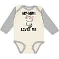 thumbnail image 3 of Inktastic Mimi Loves Me Grandchild Girls Girls Long Sleeve Baby Bodysuit, 3 of 5