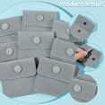 thumbnail image 4 of 12Pcs Square Velvet Jewelry Bags with Snap Fastener Gainsboro 7x7x0.95cm, 4 of 7