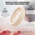 thumbnail image 2 of 4/5/8 Variety Multipack Ergonomic Breathable Promise Ring, 6mm Wide - 2mm Thick Silicone Wedding Bands Women, Rubber Rings Women with Half Size, 2 of 5