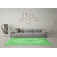 thumbnail image 3 of Ahgly Company Indoor Round Persian Emerald Green Traditional Area Rugs, 7' Round, 3 of 4