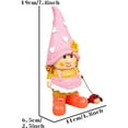 thumbnail image 2 of Garden Gnome Penny Holding a Ladybug Lawn Sculpture, 2 of 4