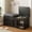 Black, variant on Einhomn 40" Shoe Storage Bench with Cushion, Barn Doors & Lift Top Storage, Adjustable Shelf Shoe Organizer