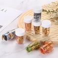 thumbnail image 4 of Uxcell Flocons d'Or 18g 3 Bouteilles Feuilles d'Or avec Maille Rouge, 4 of 6