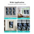 thumbnail image 6 of Window Privacy Film Blue Black Coastal Turtle Stained Glass Window Film Decorative Sun Block Window Cover Nautical Ocean Beach Window Clings Static Adhesive Sticker for Bathroom 17.7"x39.3", 6 of 7