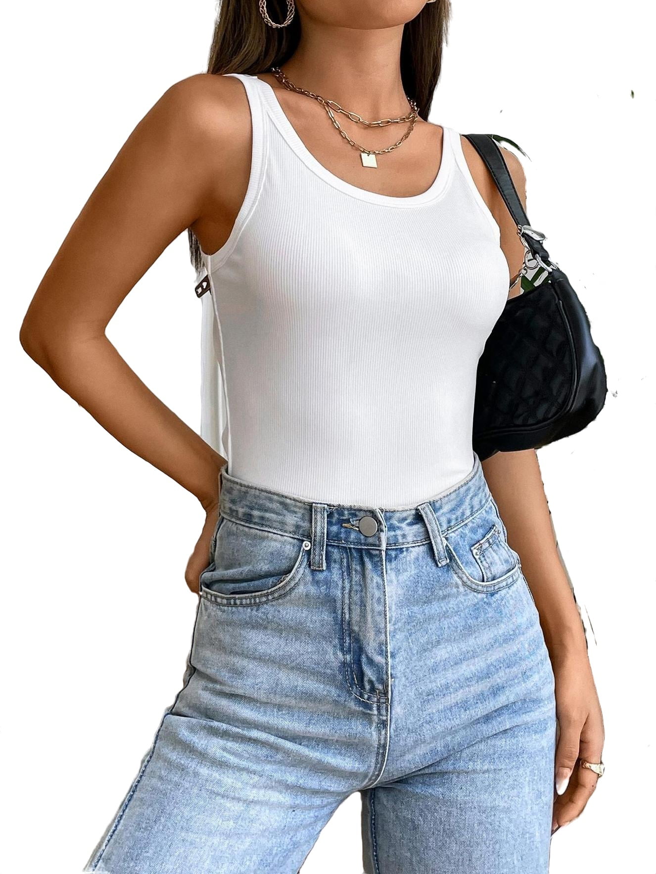 MNBCCXC Sleeveless Tank Tops Tank Tops Womens Fitted Tank Tops Womens  Casual Summer Tops Lightning Deals Sales Today Sales Today Clearance Items  Under 5 Dollars Outlet Deals Overstock Clearance