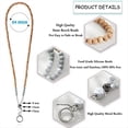 thumbnail image 4 of ID Badge Key Lanyard Cute Teacher Silicone Wood Bead Necklace School Work Jewelry, 4 of 6