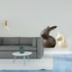 thumbnail image 2 of Organizador De Ganchos De Pared Plegable Para Armario De Baño Con Estatua De Cerámica, Decoración De Conejo De Porcelana Para Armario De Pascua, Toallas De Jardín Y Batas., 2 of 8