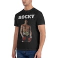 thumbnail image 4 of Rocky 1970's Sports Boxing Action Movie Rocky Balboa Men's T-Shirt Short Sleeve Round Neck Shirts Pure Cotton Casual Tees Novelty Print Shirt Black, 4 of 8
