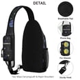 thumbnail image 2 of Star Constellation Moon Sling Backpack, Space Galaxy Crossbody Daypack, Cute Astronaut Sci-Fi Travel Bag, 2 of 2