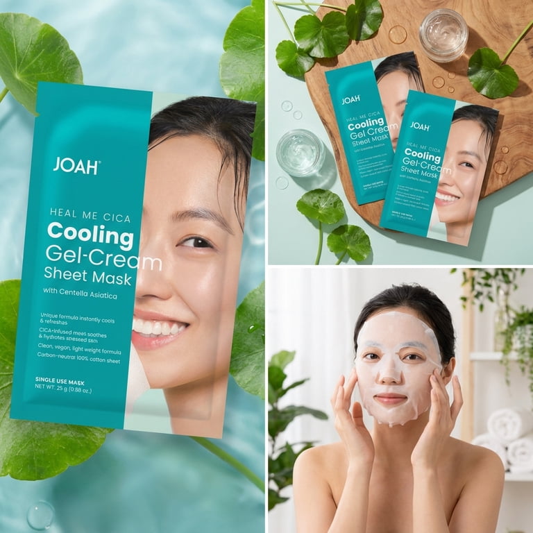 JOAH Heal Me Cica Cooling Gel-Cream Sheet Mask Centella Asiatica