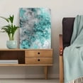 thumbnail image 5 of Abstract Teal Gray Splatter Watercolor Canvas Print, Ideal for Living Room, Bedroom, Office, Bathroom, Hotel, 5 of 8