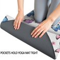 thumbnail image 3 of 70x26 Inch Yoga Towel, Sweat Absorbent Non-Slip Mat for Hot Yoga, Pilates & Fitness,Butterfly Floral Dot White Pattern, 3 of 5