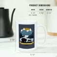thumbnail image 5 of 15 fl oz Ceramic Mug, Stay Wild, Animal Silhouettes, Yellow and Blue, Contour, Dishwasher & Microwave Safe, 5 of 5