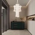 thumbnail image 6 of Macrame Tassel Lamp Shade Hand Woven Hanging Elegant Light Cover Lamp Shade for, 6 of 9