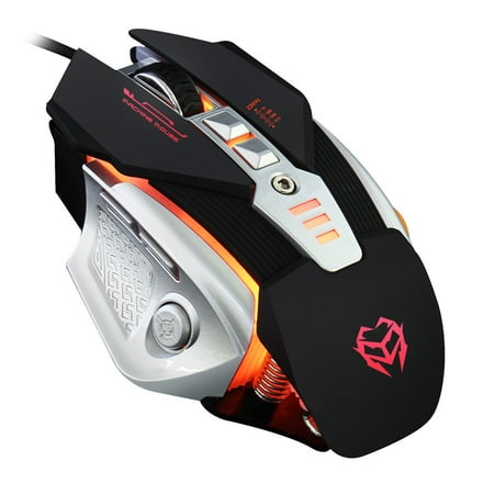 New Fashion Popular 3200DPI Optical Adjustable 8D Button Wired Mechanical Gaming Mouse Mice For