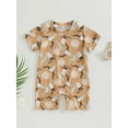 thumbnail image 2 of Coduop Newborn Baby Bodysuit Rompers,Cow Print Short Sleeve Summer Playsuit Jumpsuit Outfit, 2 of 9