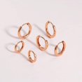 thumbnail image 3 of Cterwk 6 Pairs Earrings Sets, Lightweight 14K Gold Plated Small Huggie Hoop Earrings, Flat Back Ball CZ Stud Earrings for Women Men, 3 of 4