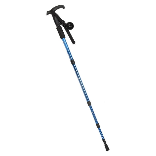 Bâton de Marche Télescopique Réglable Léger Pliable avec Design Absorbant les Chocs, Longueur Extensible pour Haute Stabilité
