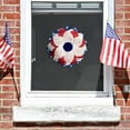thumbnail image 7 of Clearance Wreath under $10,Ndependence Day Wreath Patriot Wreath American Flag Red White Blue Ornament, 7 of 7