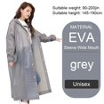 thumbnail image 3 of Portable EVA Raincoats for Adults, Reusable Rain Ponchos with Hoods and Sleeves Lightweight Raincoats, 3 of 3