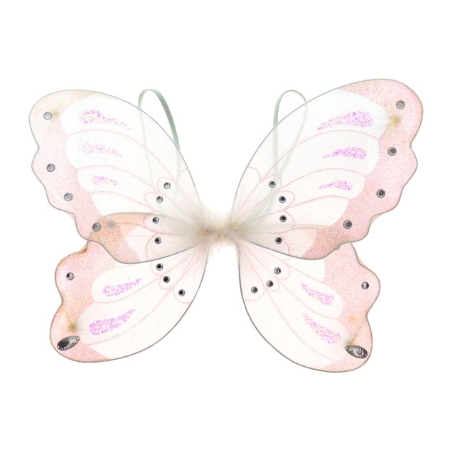 Fairy Wings Mozlly Butterfly para niños, color blanco, 36 cm, talla única