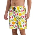 thumbnail image 2 of Balery Avocado And Pineapple Traje de Baño Estilo Hawaiano para Hombre, Shorts de Secado Rápido con Bolsillos-Large, 2 of 6