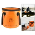 thumbnail image 1 of thinsony Seau Pliable Récipient d'Eau Pliable Portable pour le Camping 20L Orange, 1 of 9