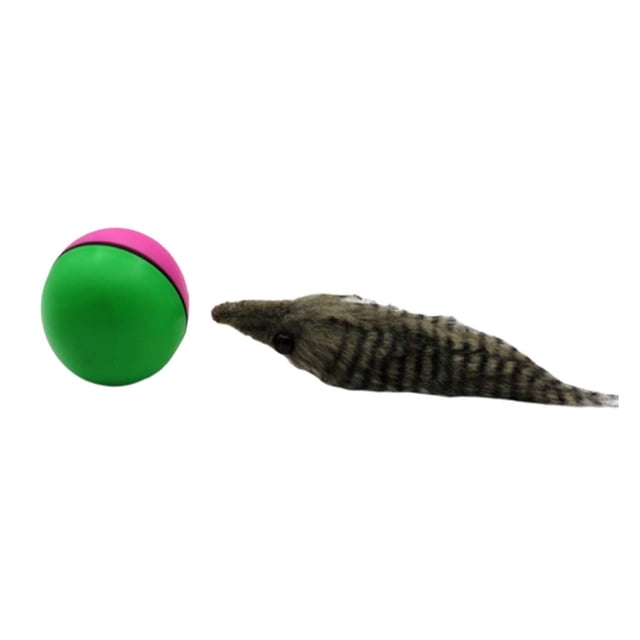 Cute Dog Toys Interactive Pet Dog Ball Toy Cat Toy with Small Bell Rainbow Dogs