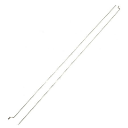 Unique Bargains2PCS 330x1.5mm Stainless Steel Push Rods Piano Wire for EP Nitro Gas Boat Marine