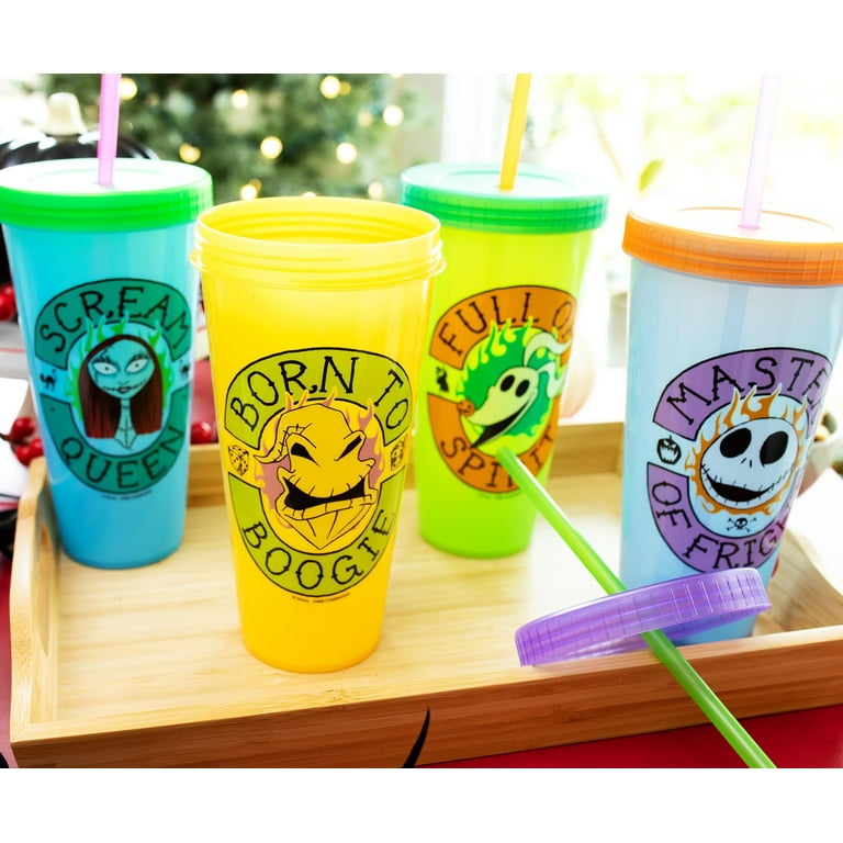 Disney The Nightmare Before Christmas Color-Changing Plastic Tumblers | Set  of 4