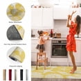thumbnail image 5 of Kitchen Rugs and Mats 2 Pieces Shell Starfish Runner Rug Sets Yellow Coastal Coral Conch Soft Comfort Standing Kitchen Mats for Floor Absorbent Area Rugs Carpet Non Slip Cushioned Doormat, 5 of 9